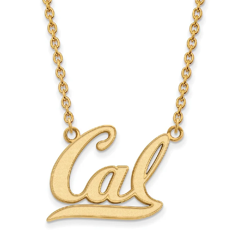 Ladies necklaces for soulmates -10k Yellow Gold California Berkeley Large 'Cal' Pendant Necklace