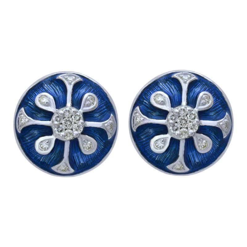 ladies-bridal-hoop-earrings-Earrings- Diamond (enamel) (241HS)