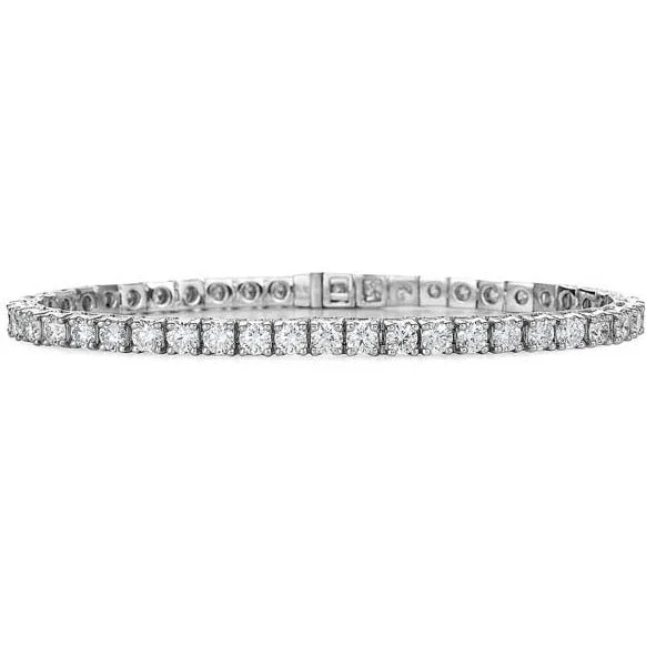 Ladies bracelets cascading layers -Diamond Line Tennis Bracelet