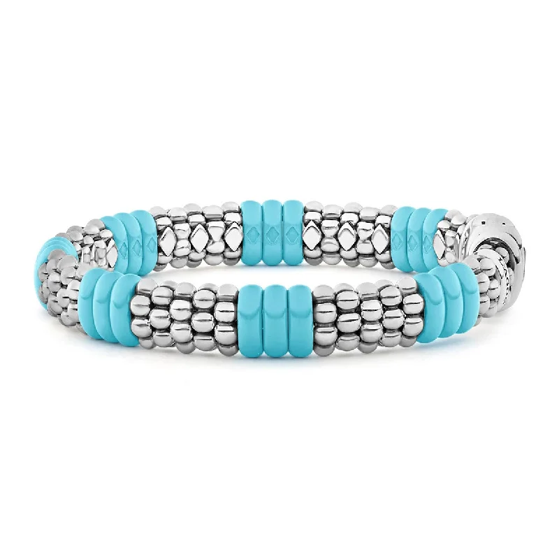 Ladies bracelets with baroque pearls -Blue Caviar Beaded Bracelet