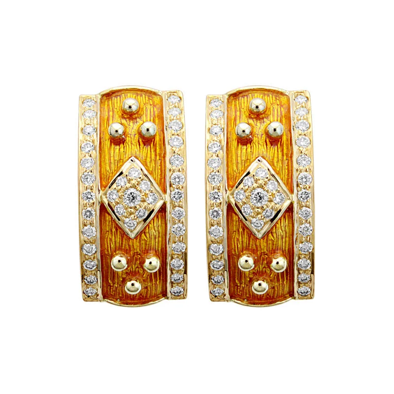 ladies-bohemian-silver-earrings-Earrings-Diamond (Enamel)