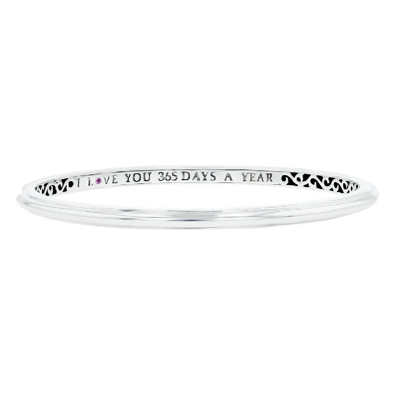 Ladies bracelets nostalgic vibes -Charles Krypell I Love You 365 Days a Year Bracelet