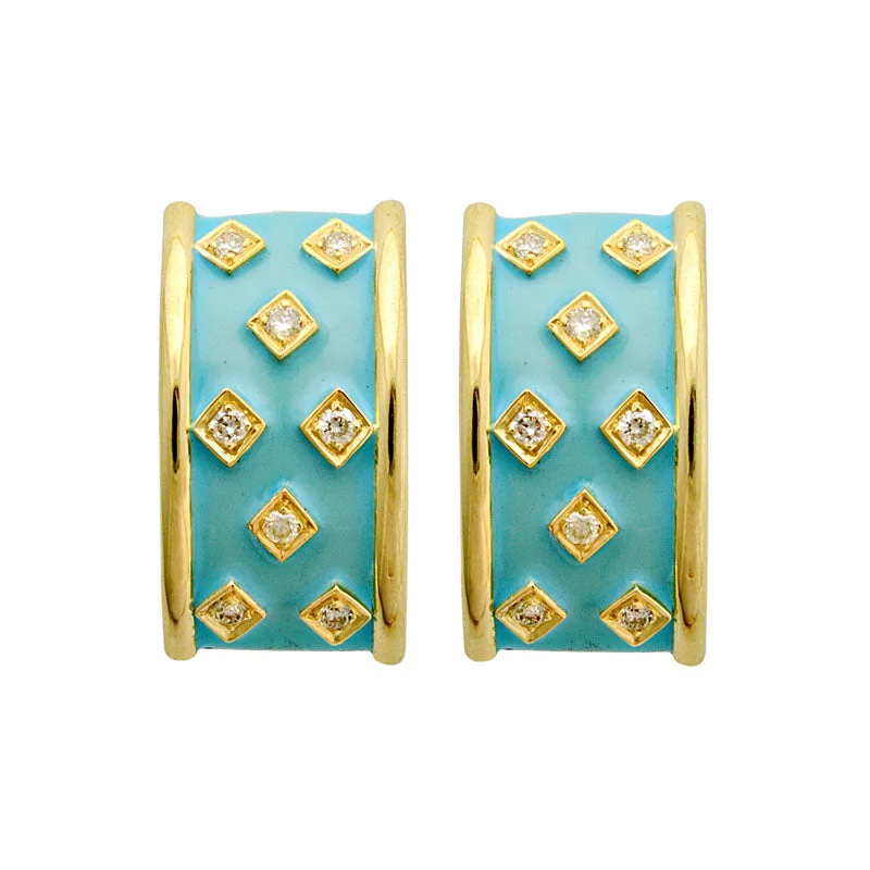 ladies-luxury-silver-earrings-Earrings-Diamond (Enamel)