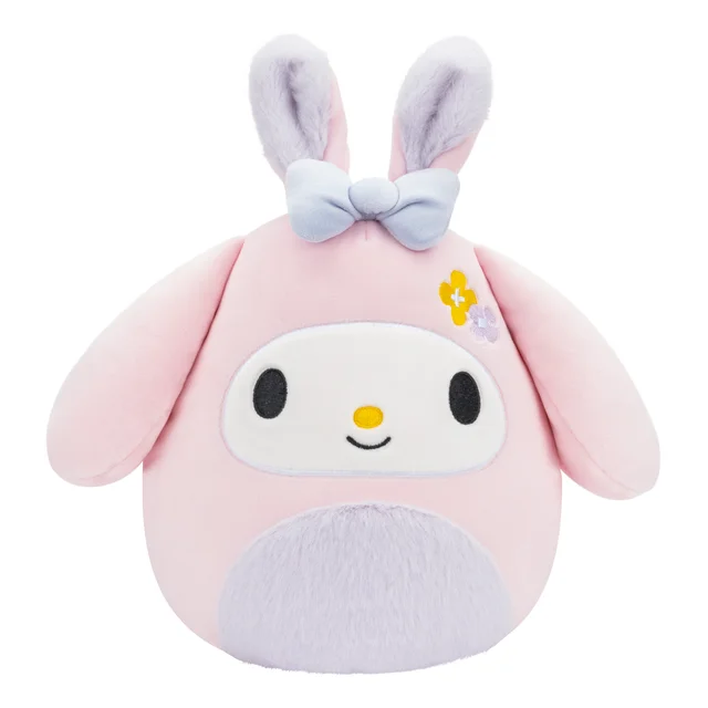 ladies-minimalist-emerald-rings-Spring Squishmallow Sanrio My Melody in Easter Bunny Suit 8" Stuffed Plush by Kelly Toy