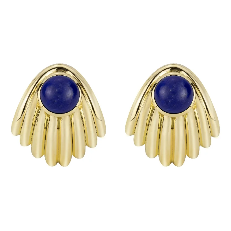 ladies-classic-teardrop-earrings-Earrings - Lapis Lazulli