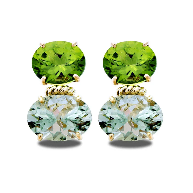 ladies-cross-diamond-earrings-Earrings-Peridot and Green Quartz