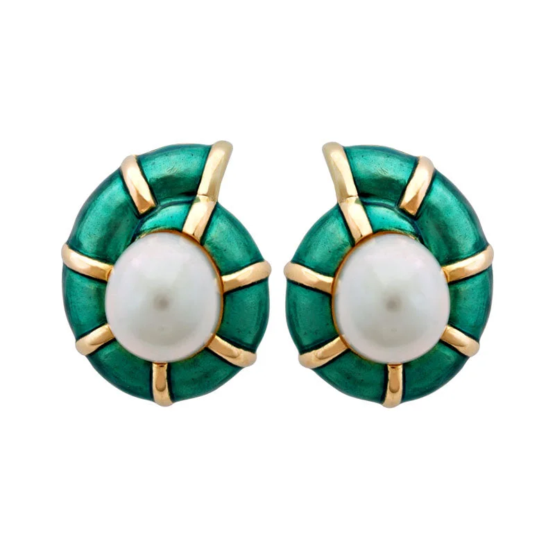 ladies-heart-gold-earrings-Earrings-Pearl (Enamel)