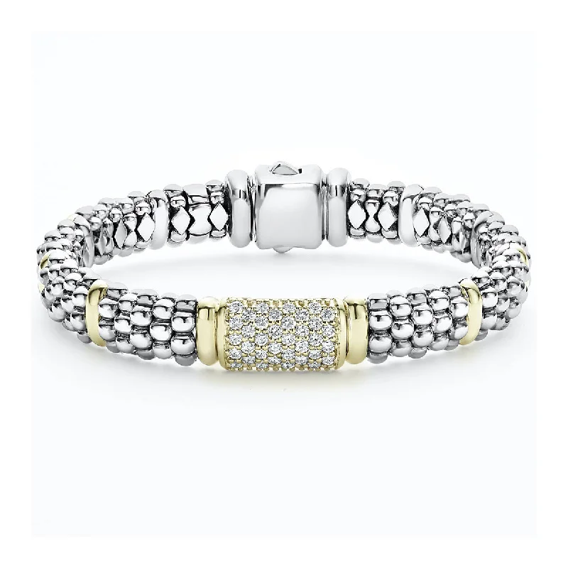 Ladies bracelets rustic shine -Diamond Caviar Bracelet