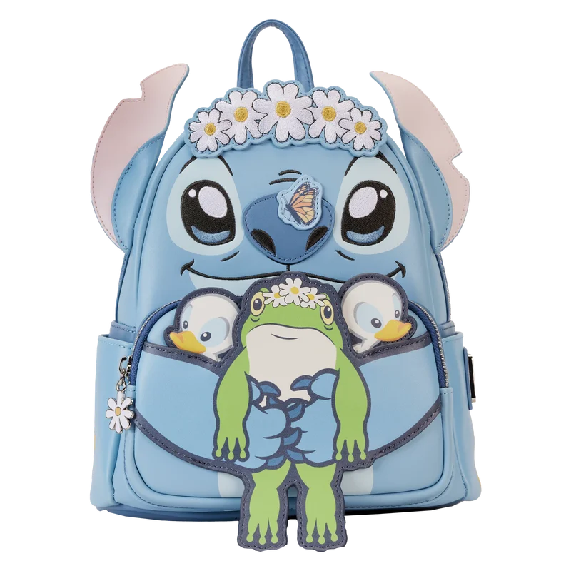 ladies-minimalist-sapphire-rings-Loungefly Stitch Springtime Daisy Cosplay Mini Backpack