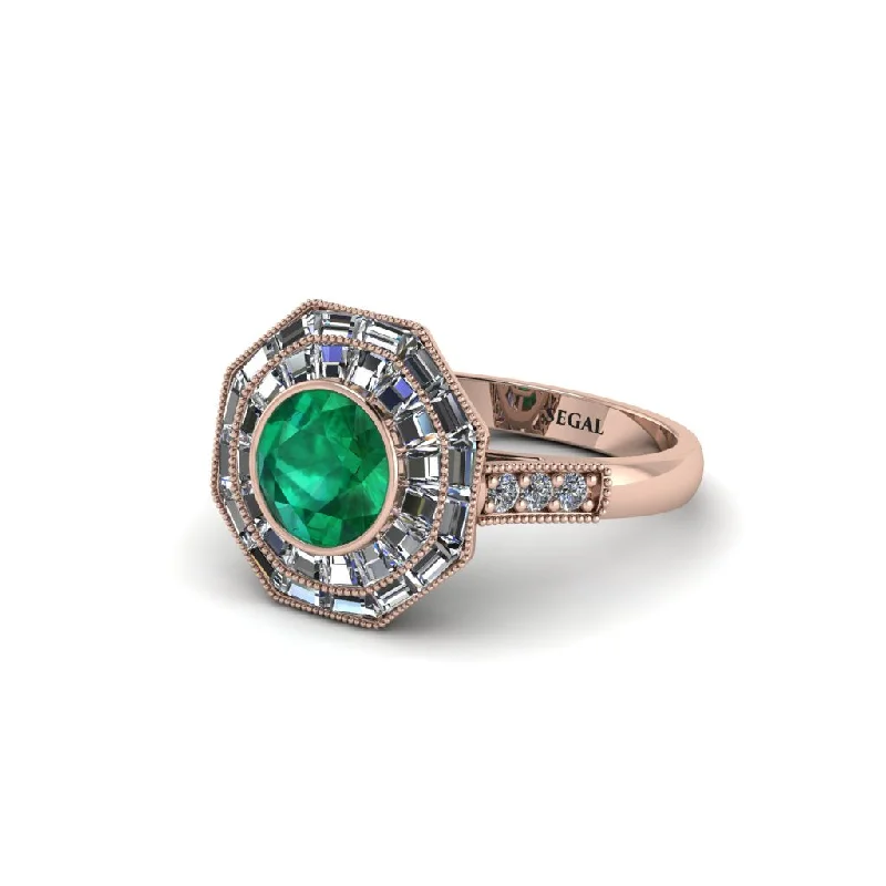 engagement-sapphire-handmade-ring-Emerald Radiant Majesty Engagement Ring - Francesca No. 5