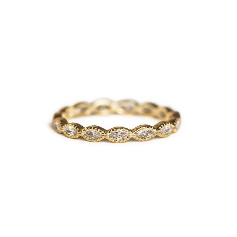 ladies-gold-three-stone-rings-Marquise Crystal Eternity Ring