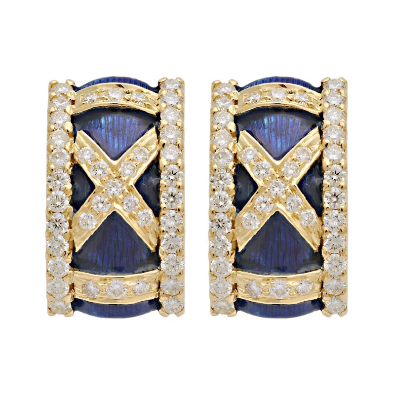 ladies-ethnic-gold-earrings-Earrings-Diamond (Enamel)