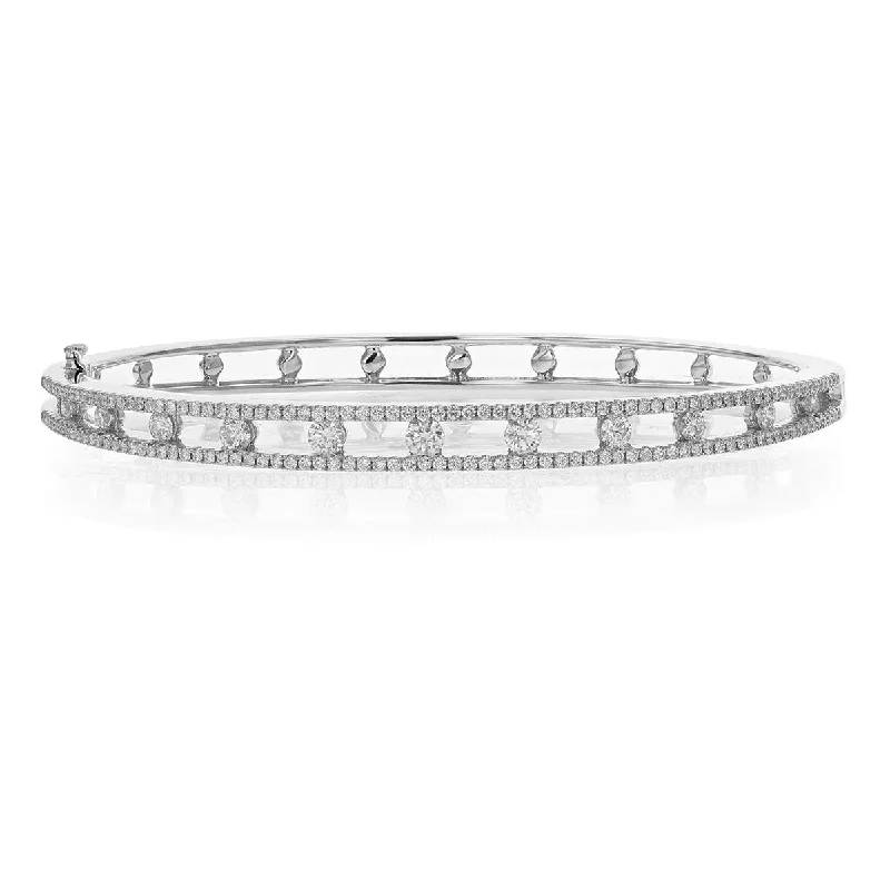 Ladies bracelets with dusk hematite -Diamond Air Bracelet