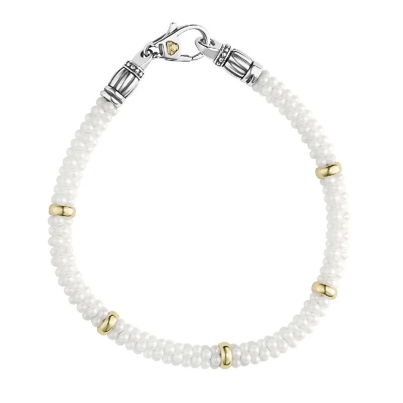 Ladies bracelets dramatic flair -Caviar Beaded Bracelet