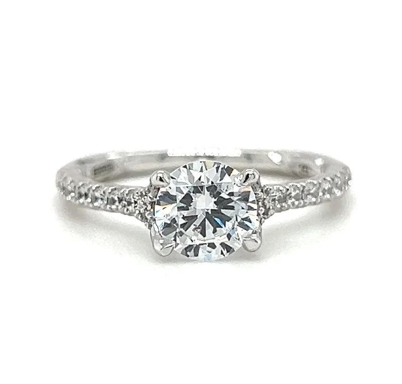 engagement-round-gold-ring-18k White Gold Classic Round Brilliant Diamond Engagement Ring by A. Jaffe