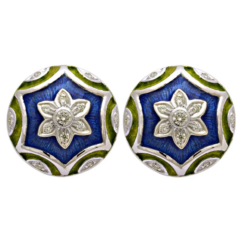 ladies-affordable-silver-earrings-Earrings-Diamond (Enamel)