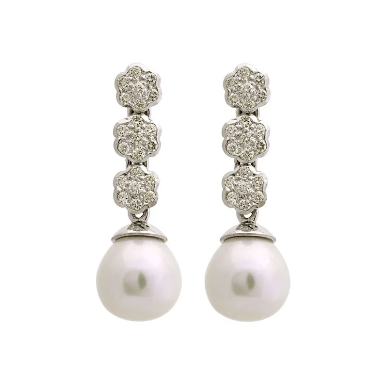 ladies-custom-silver-earrings-Earrings-South Sea Pearl and Diamond