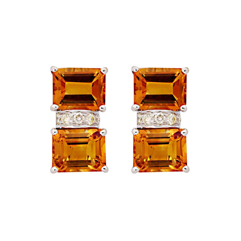 ladies-artisan-gold-earrings-Earrings-Citrine and Diamond