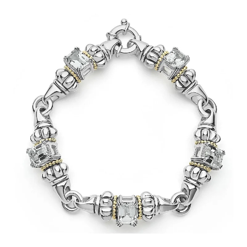 Ladies bracelets for bakers -Classic White Topaz Bracelet