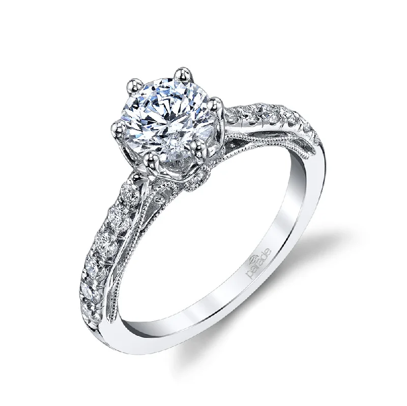 engagement-platinum-pave-ring-18k White Gold Diamond Engagement Ring by Parade Designs