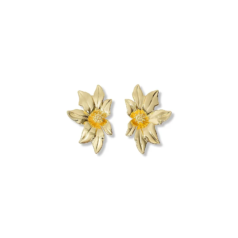 ladies-custom-gold-earrings-THE DAISY EARRING STUDS