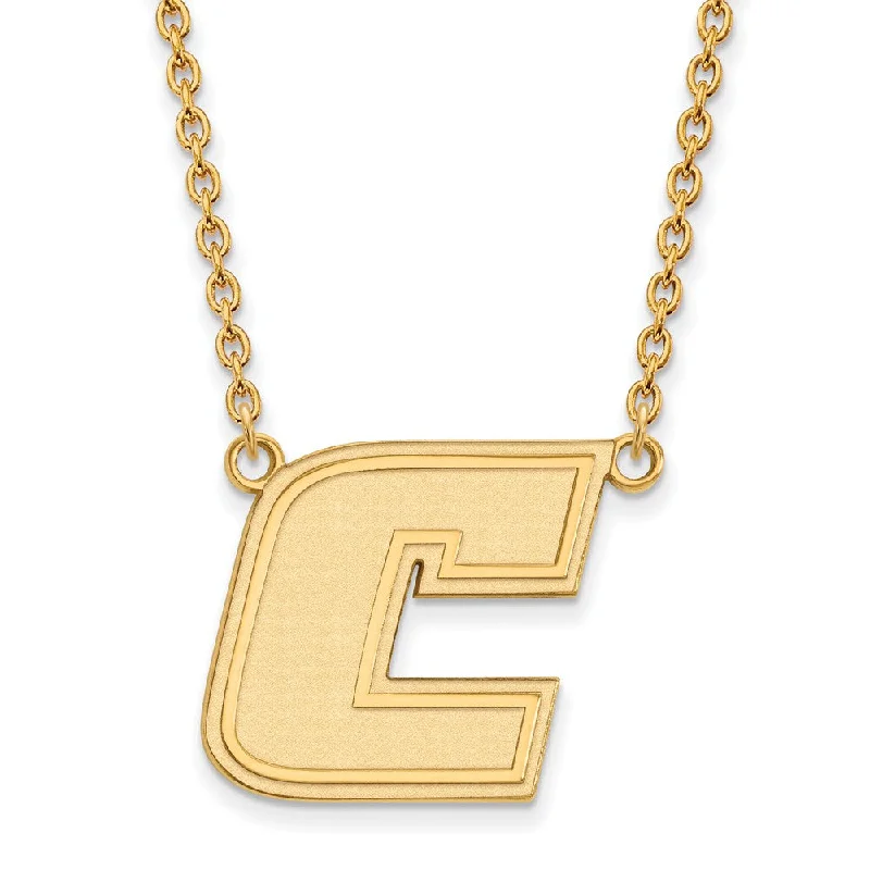 Ladies necklaces with inspiring words -10k Yellow Gold U of Tennessee at Chattanooga LG Initial C Necklace