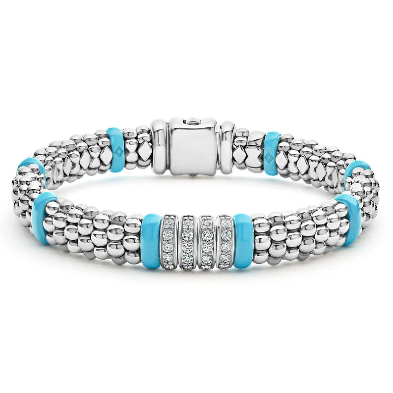 Ladies bracelets for pastoral drives -Diamond Caviar Bracelet