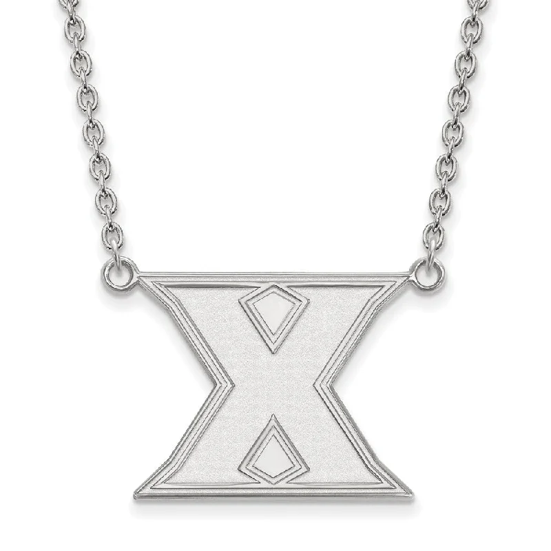 Ladies necklaces classic elegance -Sterling Silver Xavier U Large Initial X Pendant Necklace