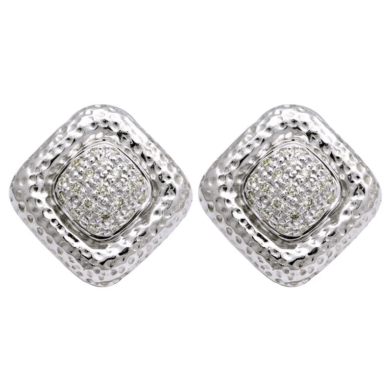 ladies-pearl-huggie-earrings-Earrings-Diamond