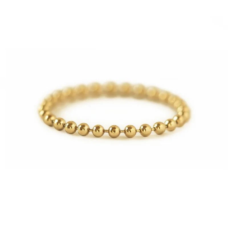 ladies-custom-rose-gold-rings-Bead Chain Ring