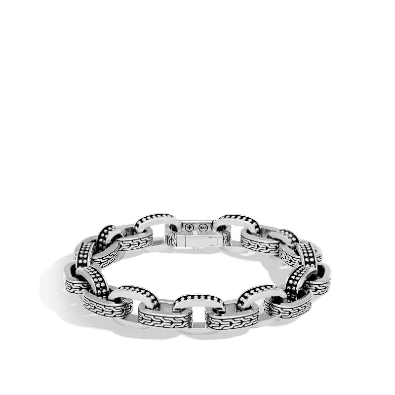 Ladies bracelets for gallery vibes -Classic Chain Silver Jawan Link Bracelet