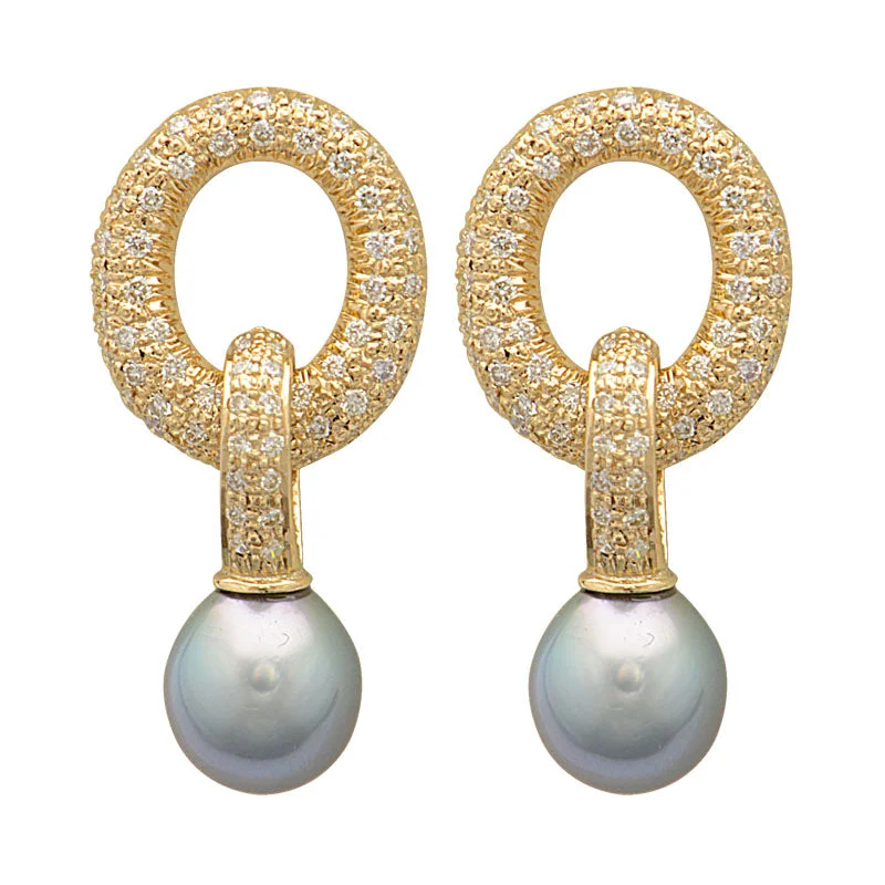 ladies-luxury-pearl-earrings-Earrings-Pearl and Diamond