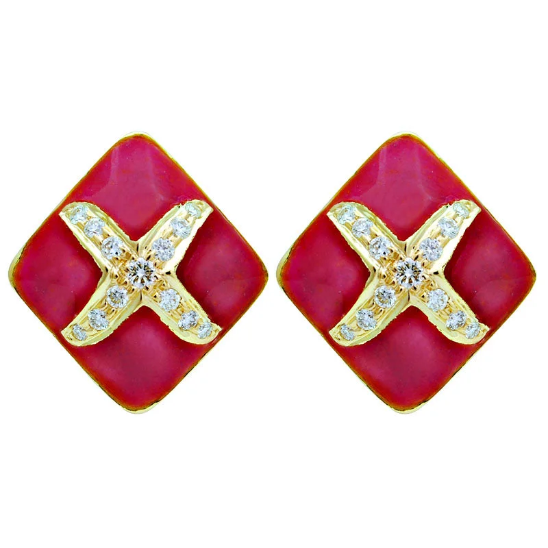 ladies-fashion-diamond-earrings-Earrings-Diamond (Enamel)