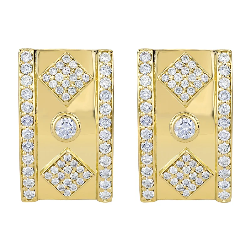 ladies-moon-diamond-earrings-Earrings - Diamond