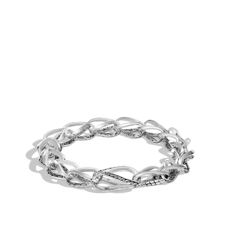 Ladies bracelets classic flair -Asli Classic Chain Link Silver Link Bracelet