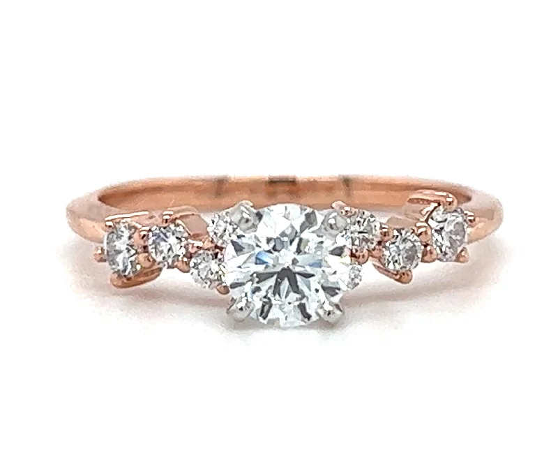 engagement-silver-pave-ring-14k Rose & White Gold Diamond Engagement Ring by IJC