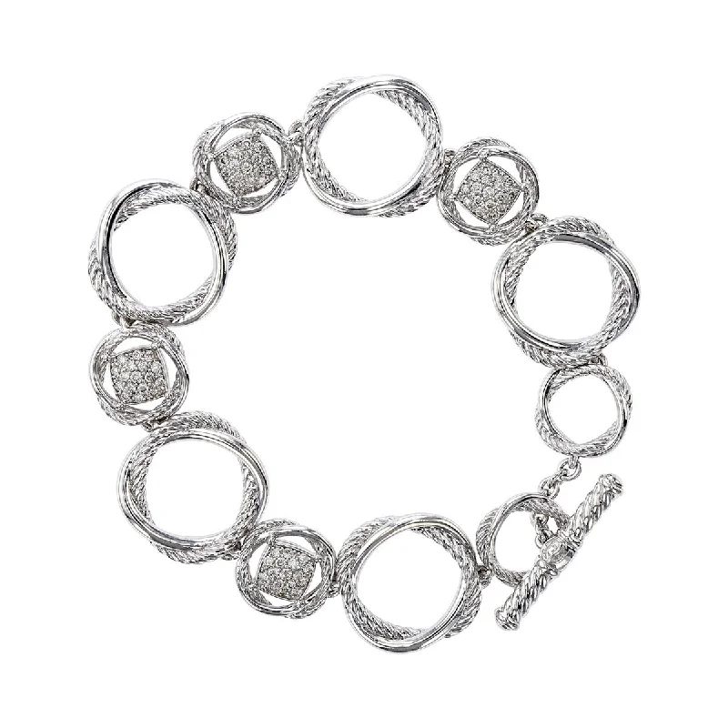 Ladies bracelets for summit days -David Yurman Infinity Link Bracelet with Pave Diamonds