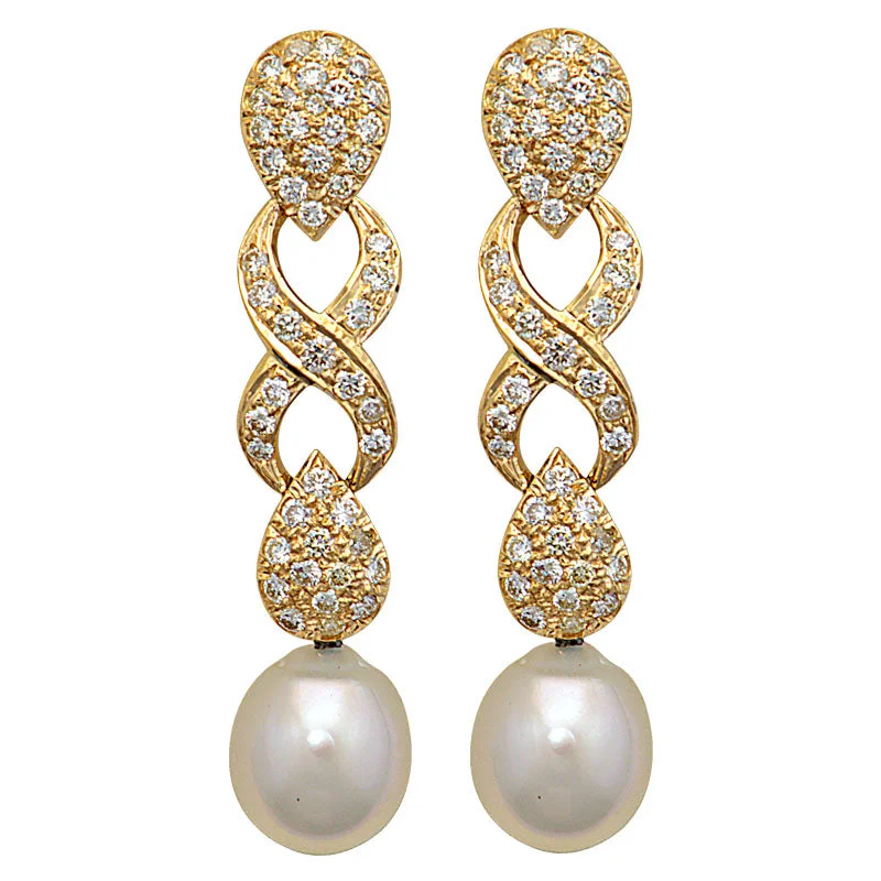 ladies-custom-pearl-earrings-Earrings-Pearl and Diamond