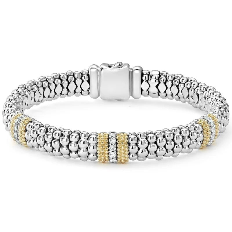 Ladies bracelets glossy elegance -Diamond Caviar Bracelet