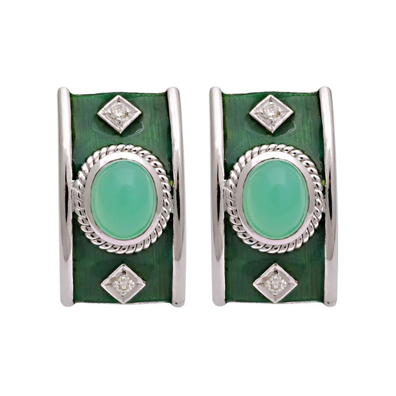 ladies-bohemian-feather-earrings-Earrings-Chrysoprase and Diamond (Enamel)