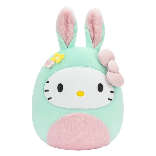 ladies-infinity-rose-gold-rings-Spring Squishmallow Sanrio Hello Kitty in Easter Bunny Suit 8" Stuffed Plush by Kelly Toy