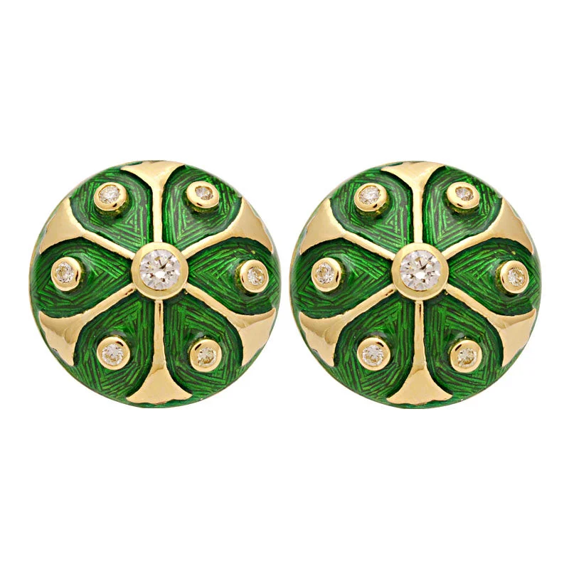 ladies-artisan-gold-earrings-Earrings-Diamond (Enamel)