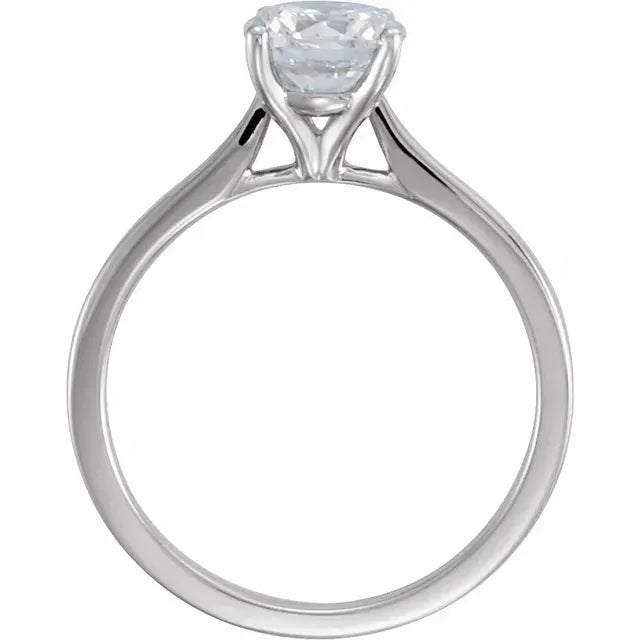 engagement-custom-diamond-ring-VENUS Solitaire Diamond Lab Diamond Engagement Ring in 14K White Gold