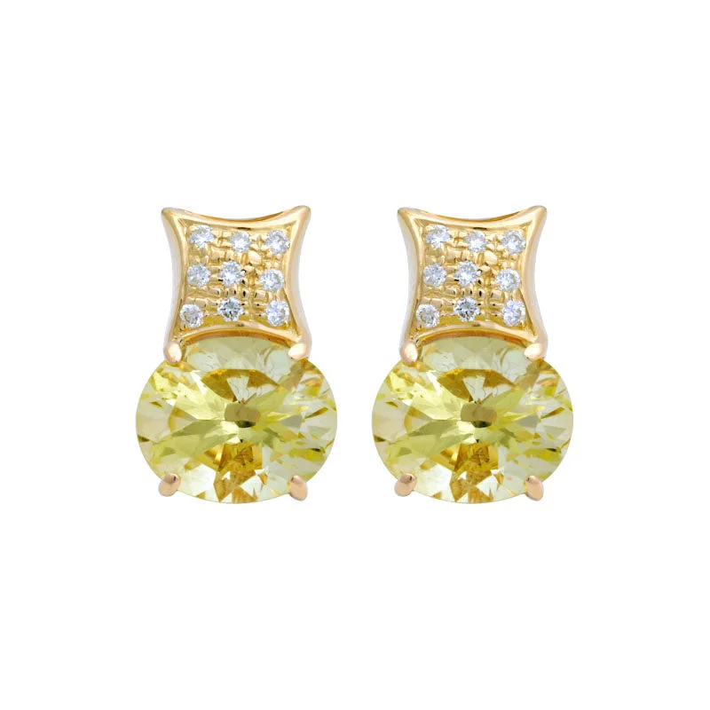 ladies-delicate-pearl-earrings-Earrings-Lemon Quartz and Diamond