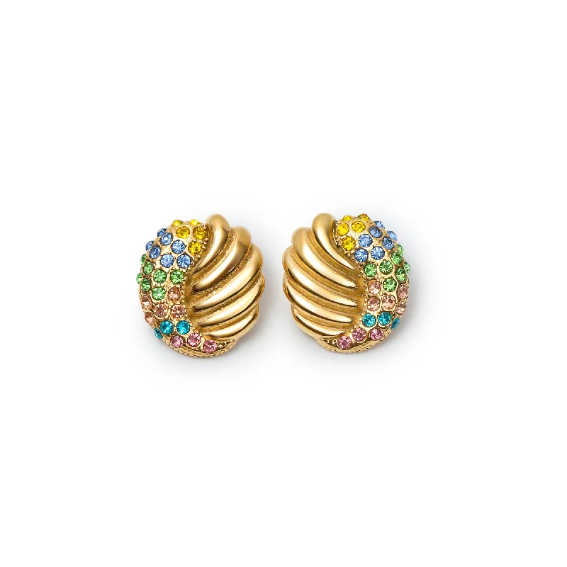 ladies-bridal-thread-earrings-THE MULTICOLOR SEASHELL EARRING