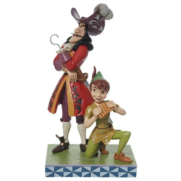 ladies-wedding-diamond-rings-Jim Shore Disney Devious and Daring Peter Pan & Captain Hook Good Versus Evil Figurine