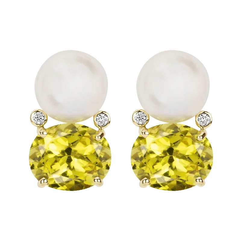 ladies-moon-diamond-earrings-Earrings - South Sea Pearl, Lemon Quartz And Diamond (2347F)