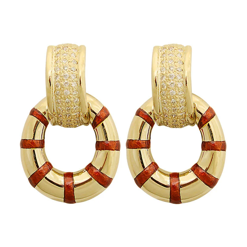 ladies-statement-gold-earrings-Earrings-Diamond (Enamel)