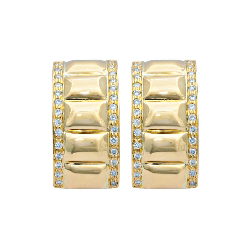 ladies-silver-huggie-earrings-Earrings-Diamond