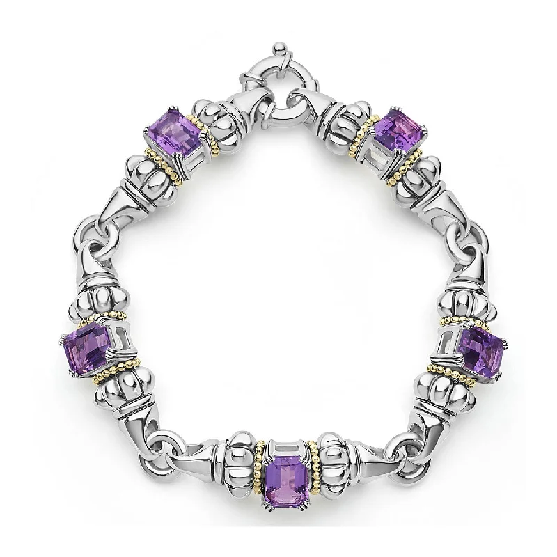 Ladies bracelets for lazy days -Classic Amethyst Bracelet